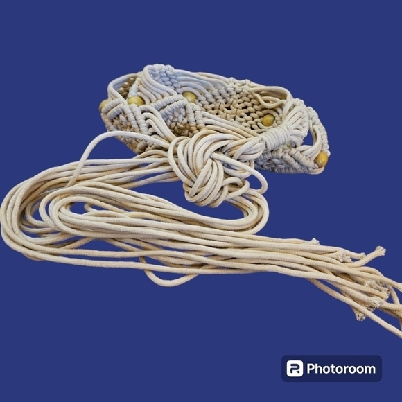 3/$30 HANDMADE Macrame Beaded Sash Belt - Picture 1 of 4